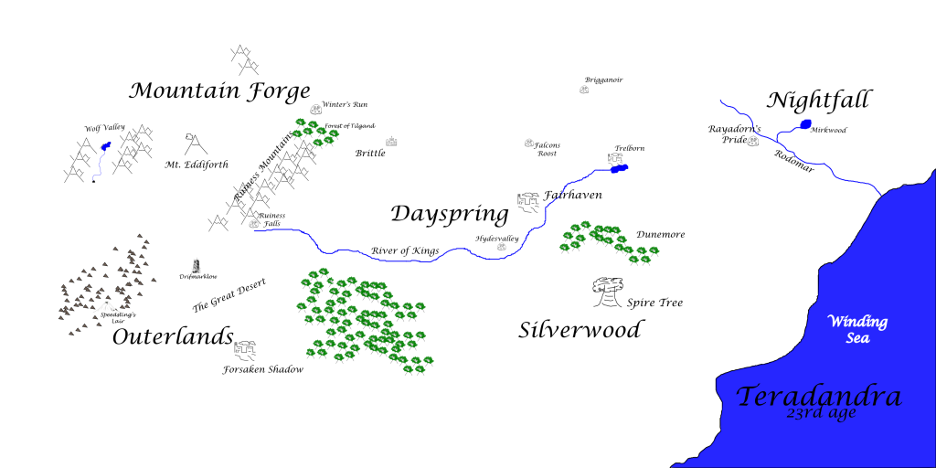 Map of Teradandra