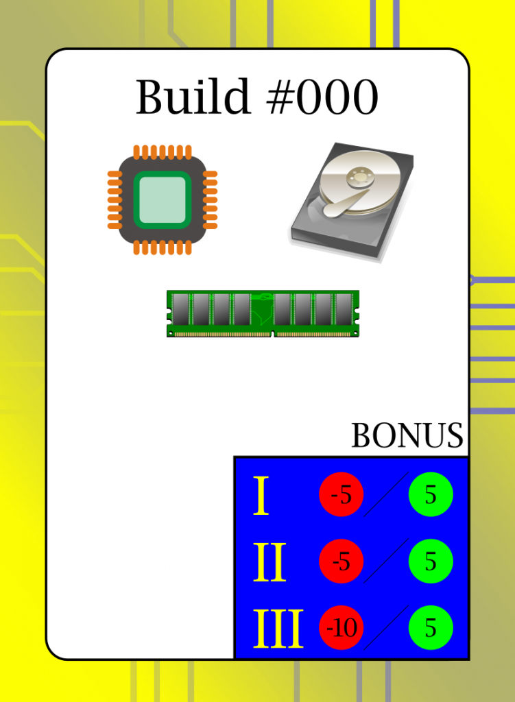 Super Computer Card Build Card Example